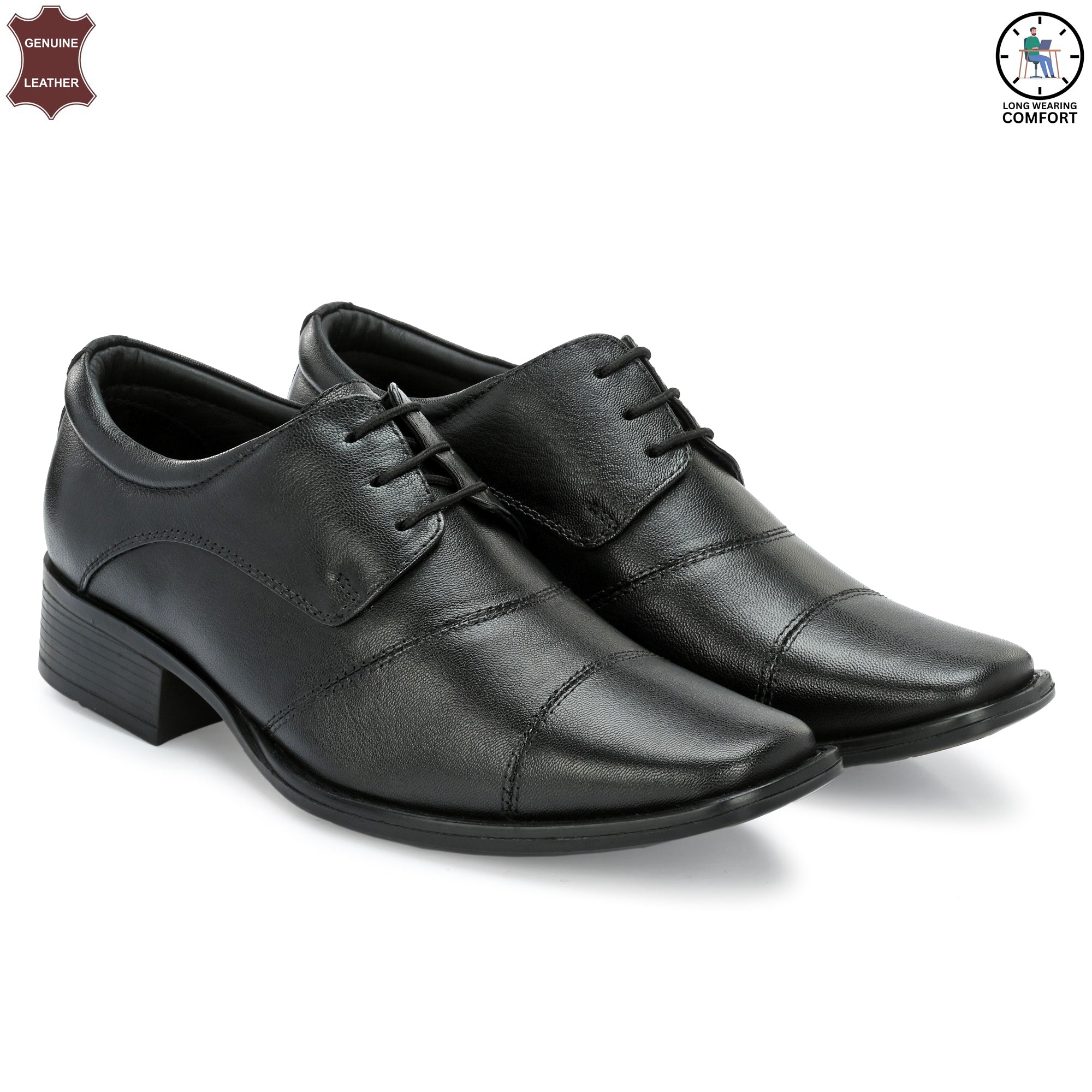 Black Lace-Up Shoe 44249 | Men’s Black Lace-up Shoes | Vorth