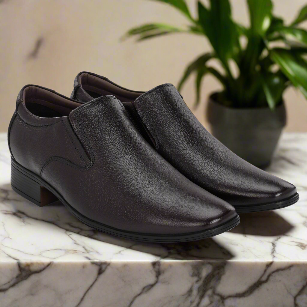 Comfortable Genuine Leather Brown Slip on Shoes for Men | Antonio Bruno 1944401 Brown