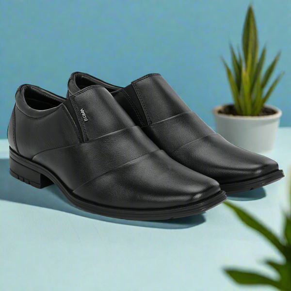 Black Stylish Slip-on Shoe For Men (44916) | Stylish Leather Shoes